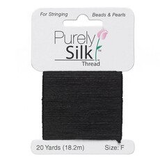 Purely Silk Thread Silk Black F Card