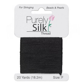 Purely Silk Thread Silk Black F Card