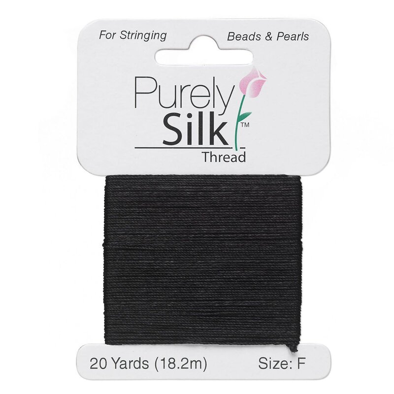Purely Silk Thread Silk Black F Card