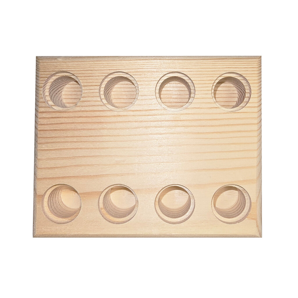 Wooden Plier Organizer Stand with 8 holes