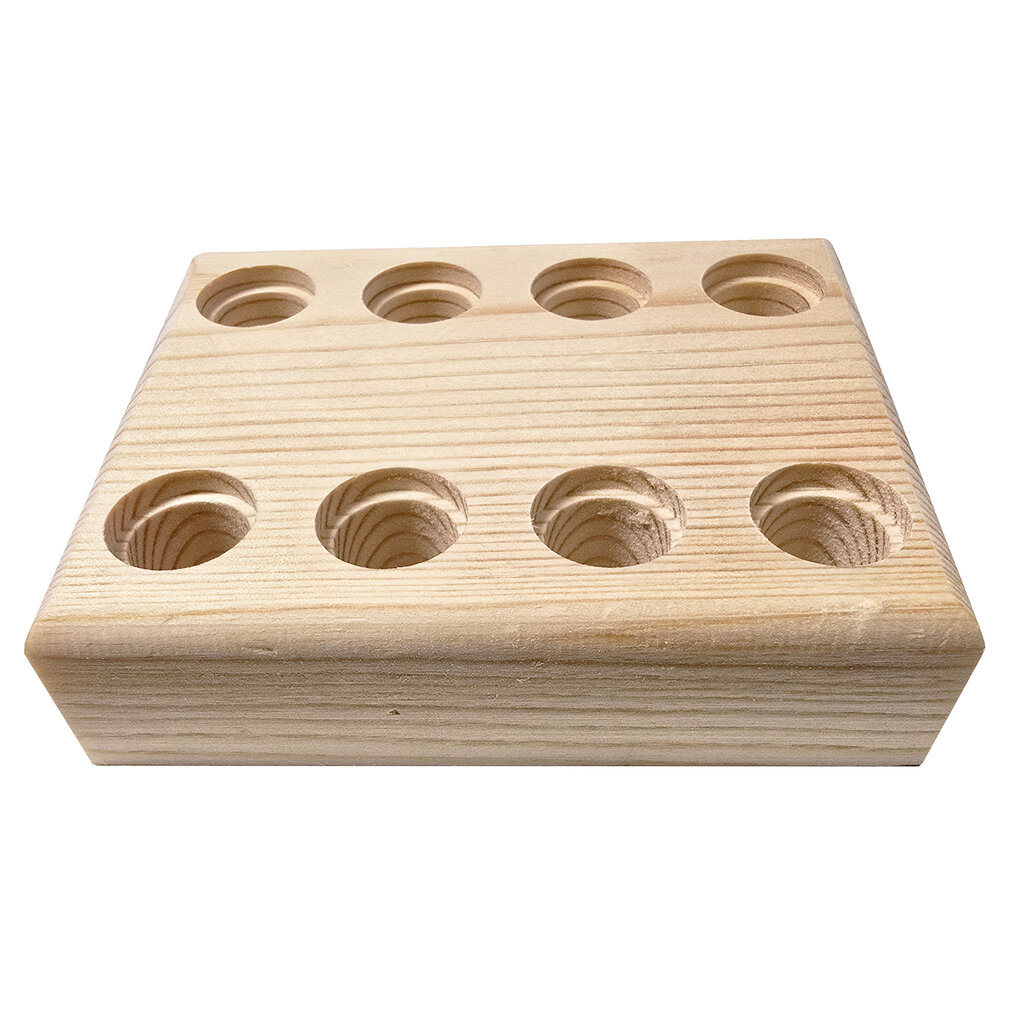 Wooden Plier Organizer Stand with 8 holes