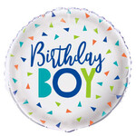 Confetti 'Birthday Boy' Foil Balloon 18"
