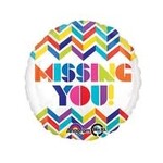 Missing You 18" Mylar Balloon