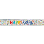 Polkadot Happy Birthday 12FT Banner