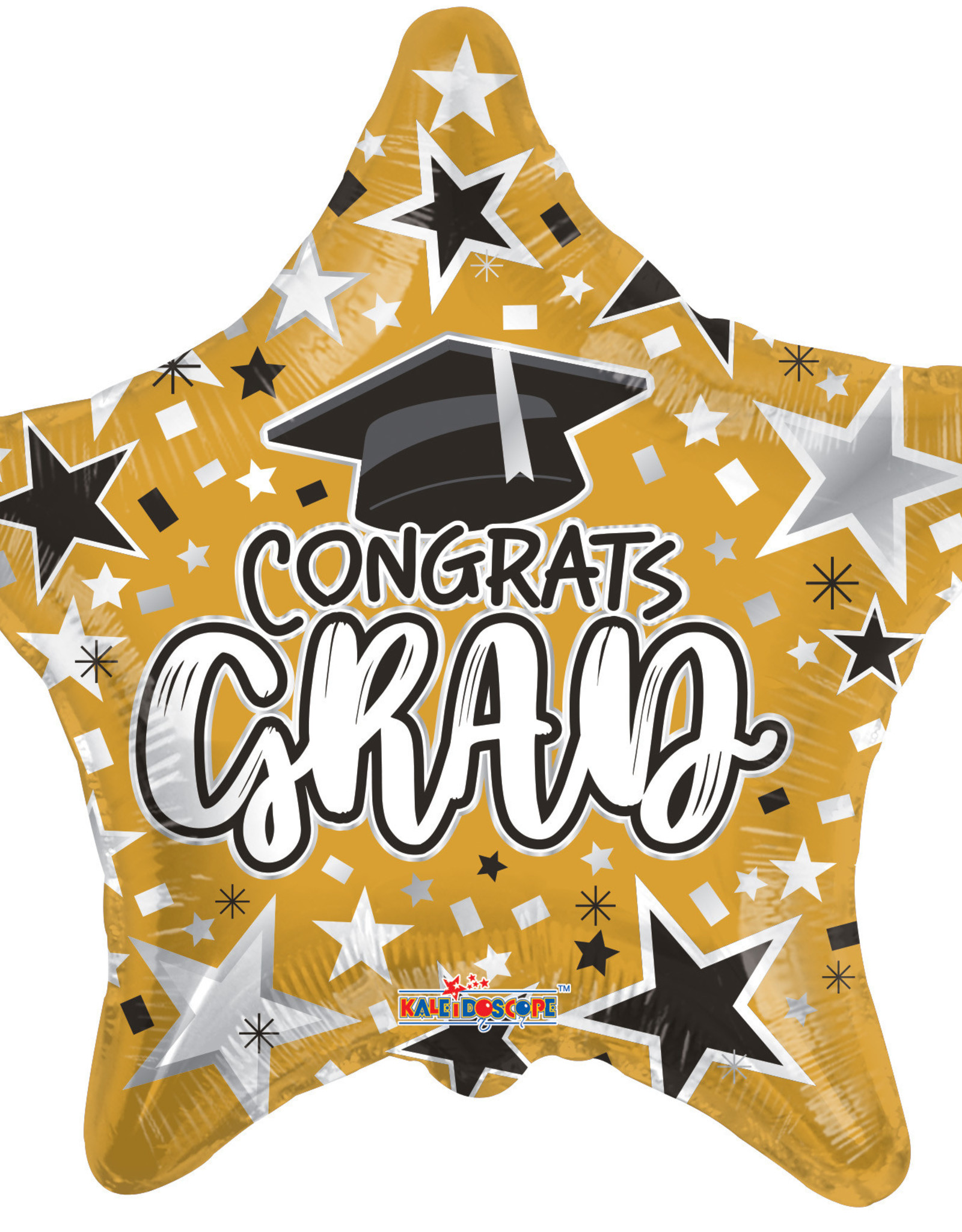 18” Gold Congrats Grad Star Mylar
