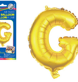Gold Letter G Balloon (14" Air Filled)