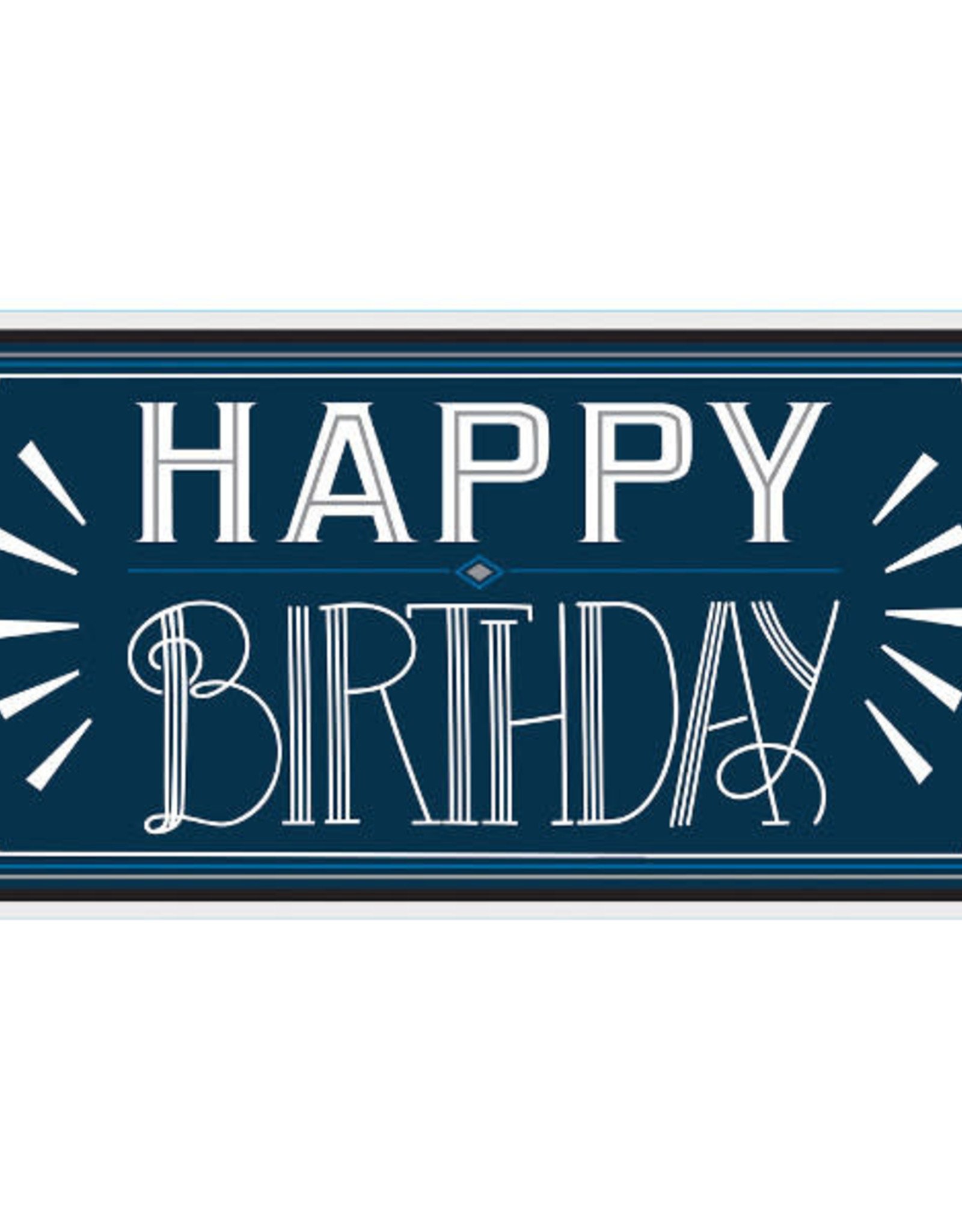 Navy Blue And White 65 Giant Happy Birthday Sign The Ultimate Party And Rental Store