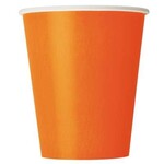 Orange Paper 9oz  Cups 8pk