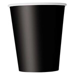 Black Solid 9oz Paper Cups 8ct