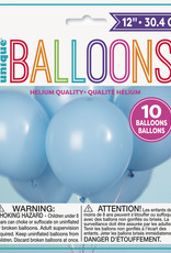 12" Latex Balloons 10ct - Baby Blue