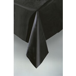 Black Plastic Rectangle Tablecloth, 54" x 108"