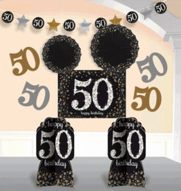 50th Birthday Room Decorating Kit, 10ct
