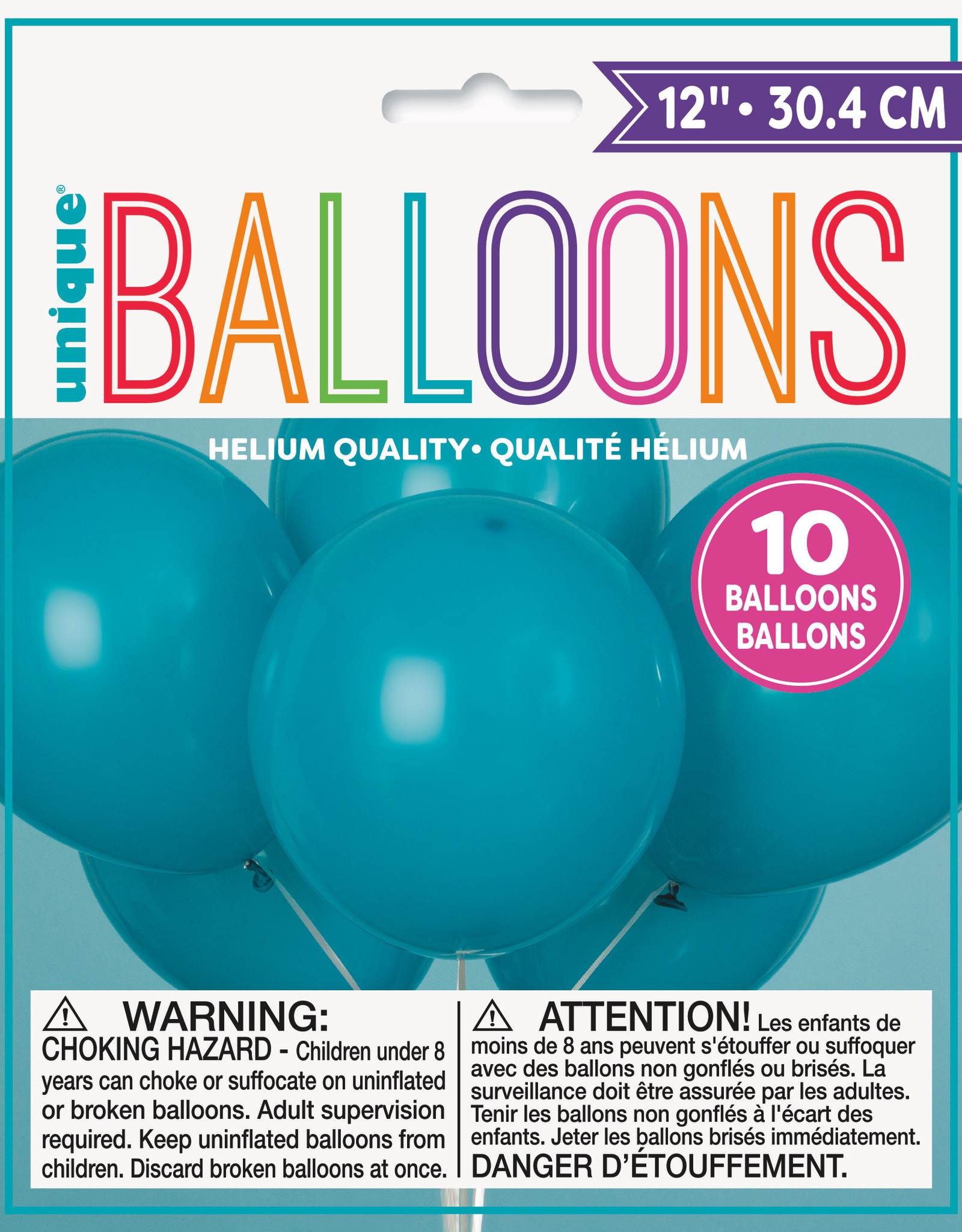 12" Latex Balloons 10ct - Teal