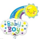 "Baby Boy" Cloud Foil Balloon 30"