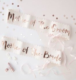 Mother of the Bride and Mother of the Groom Sash, 2ct