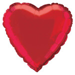 Red Heart Mylar Balloon 18"