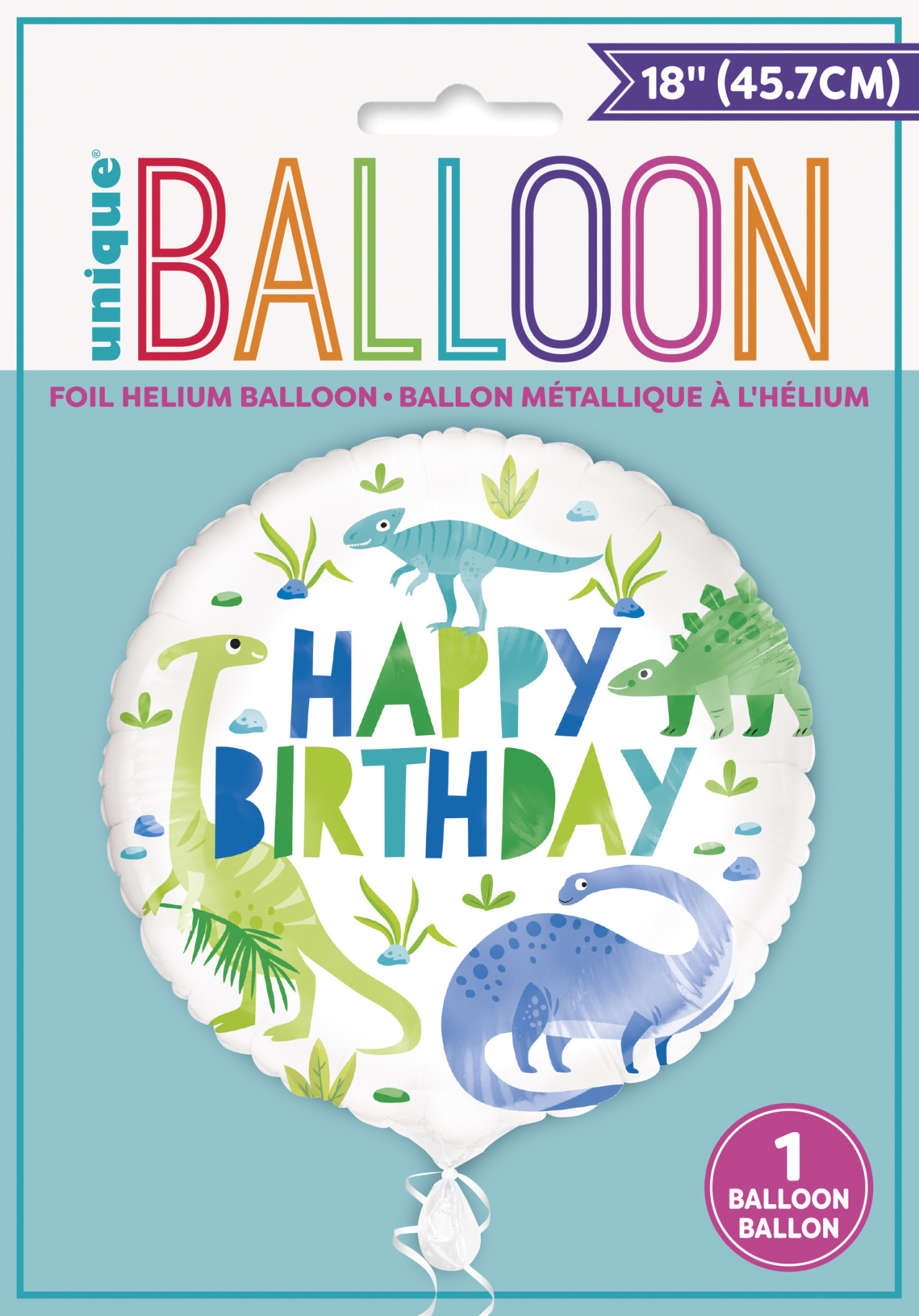 18″ Happy Birthday Streamers – Mylar Balloon – Balloon Warehouse™