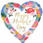 "Happy Mothers Day" NEW Heart Shaped 18" Mylar