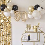 30th Birthday Air Fill Milestone Balloon Bunting Decoration