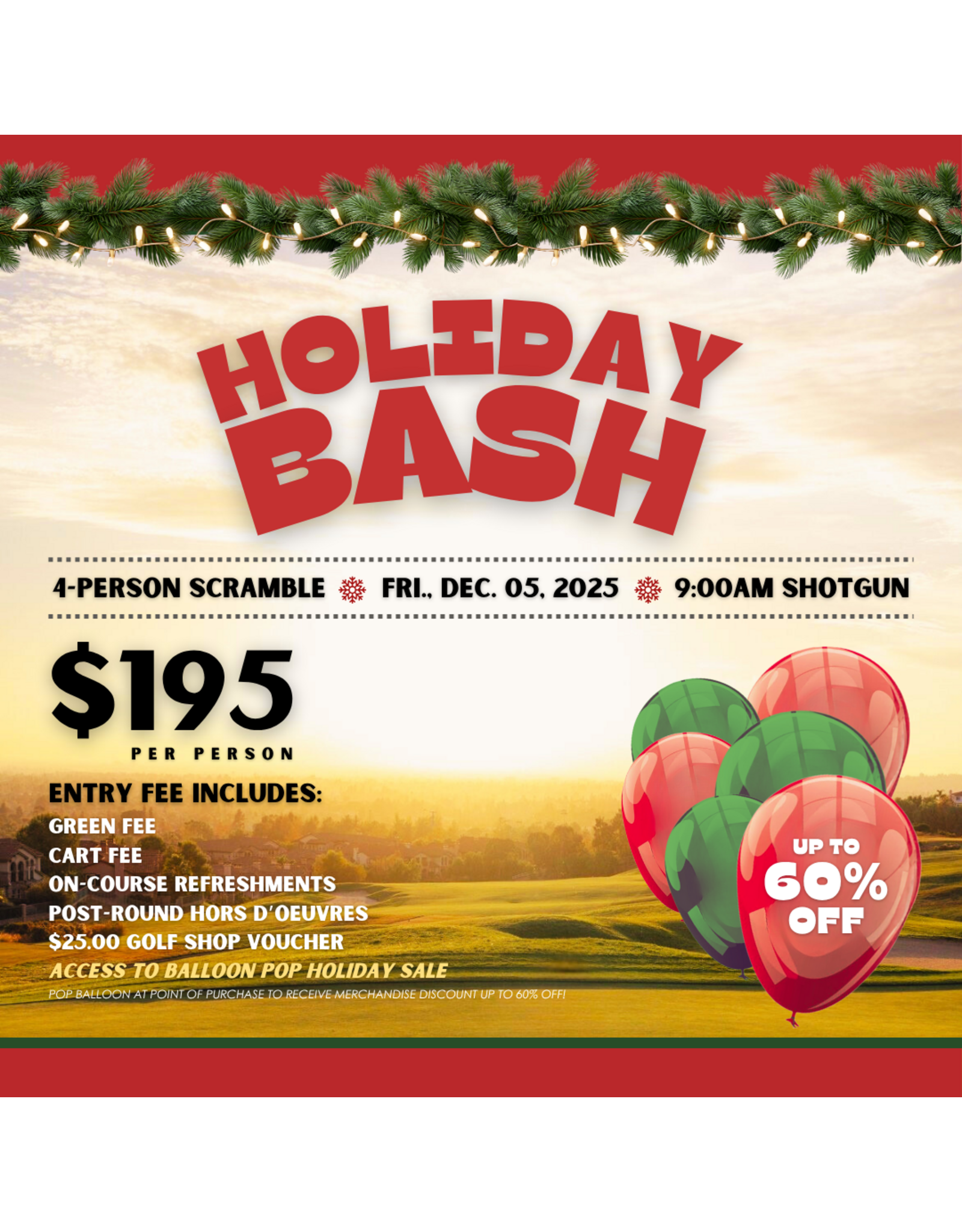 Entry Fee - Holiday Bash Tournament