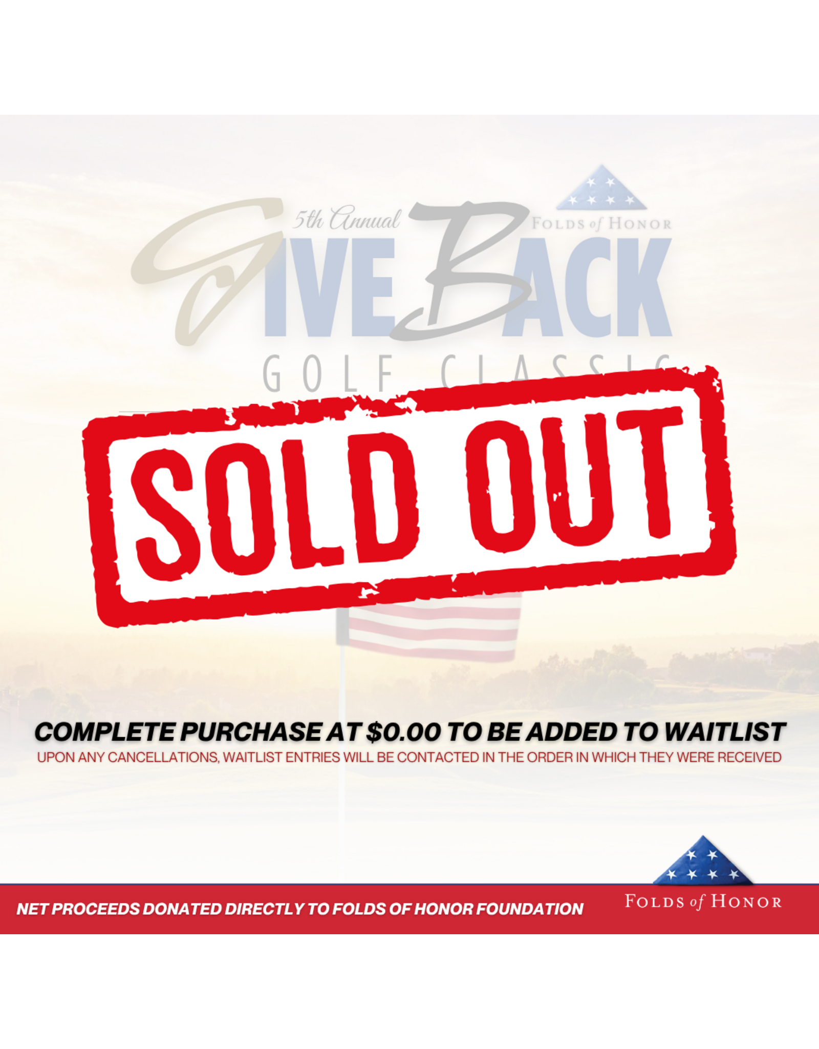 JOIN WAITLIST  |  5th Annual GIVE BACK Golf Classic