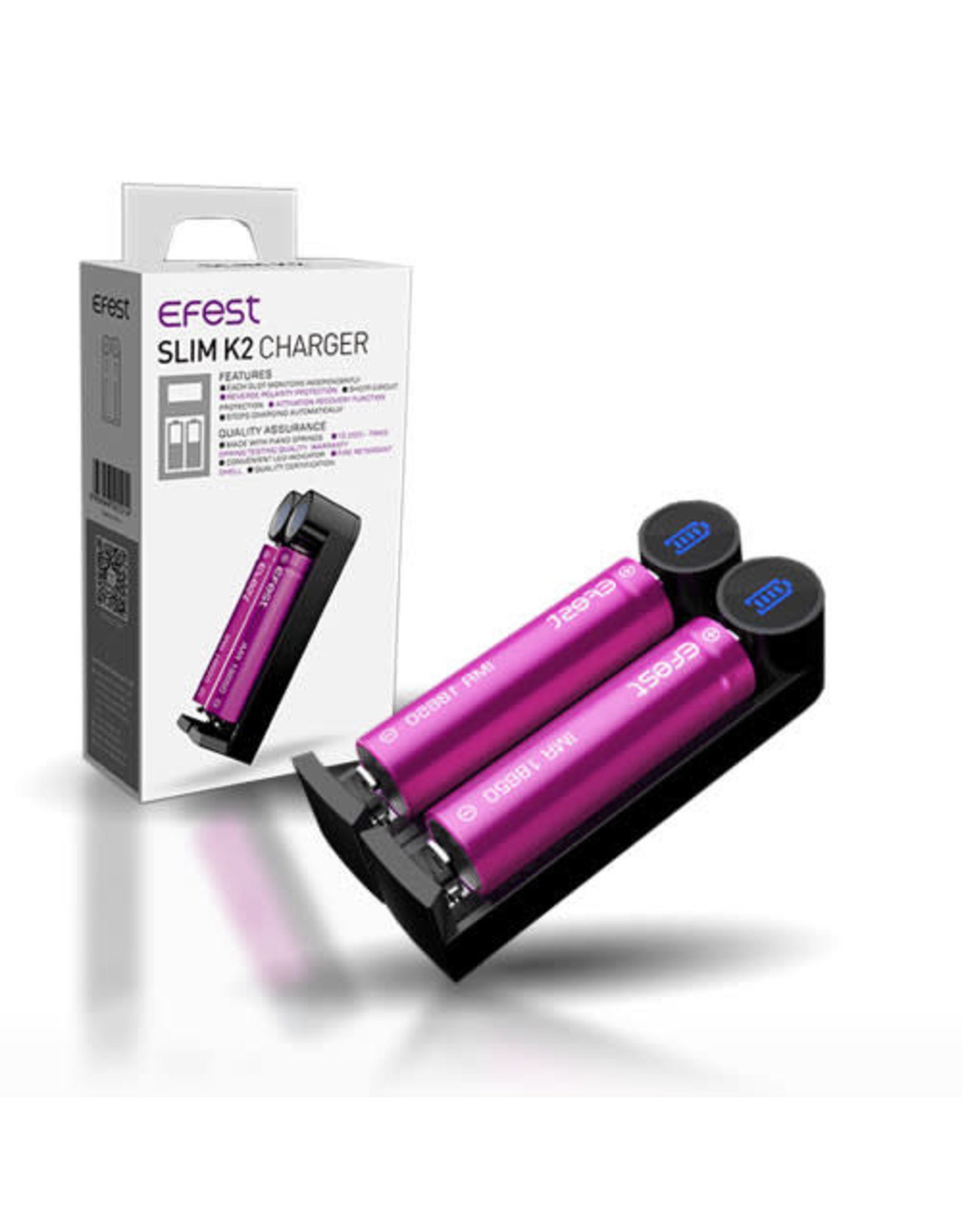 Efest Efest Slim K2 - Dual Slot Battery Charger (30 Day Warranty)