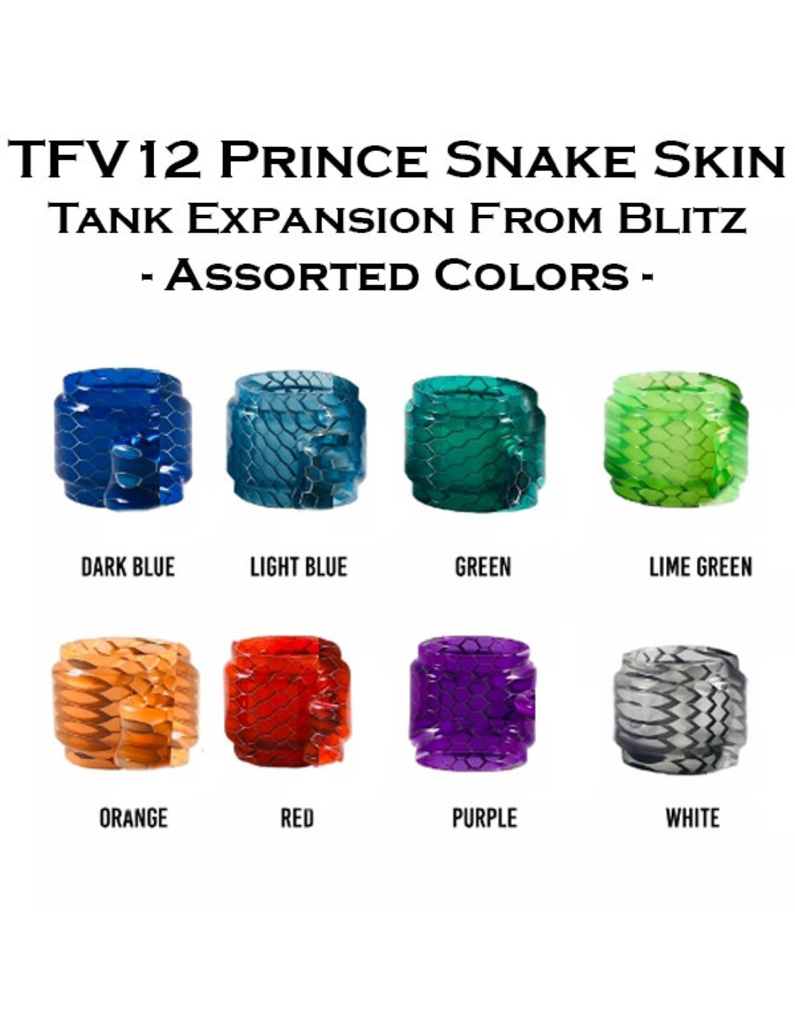 TFV12 Prince Snake Skin Tank Expansion From Blitz   - Assorted Colors -