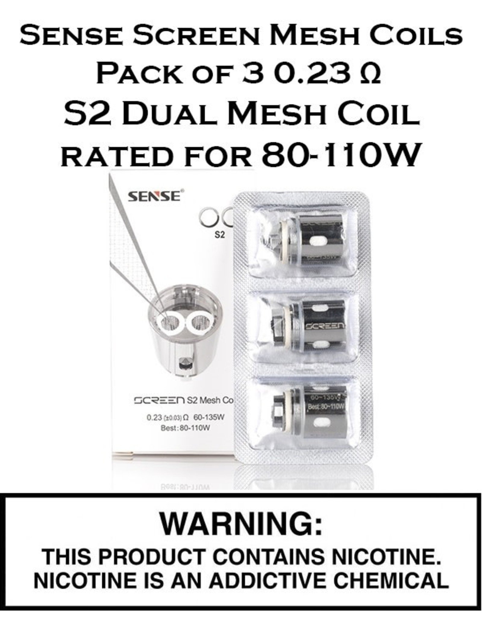 Sense Sense Screen Mesh Coils - Pack of 3