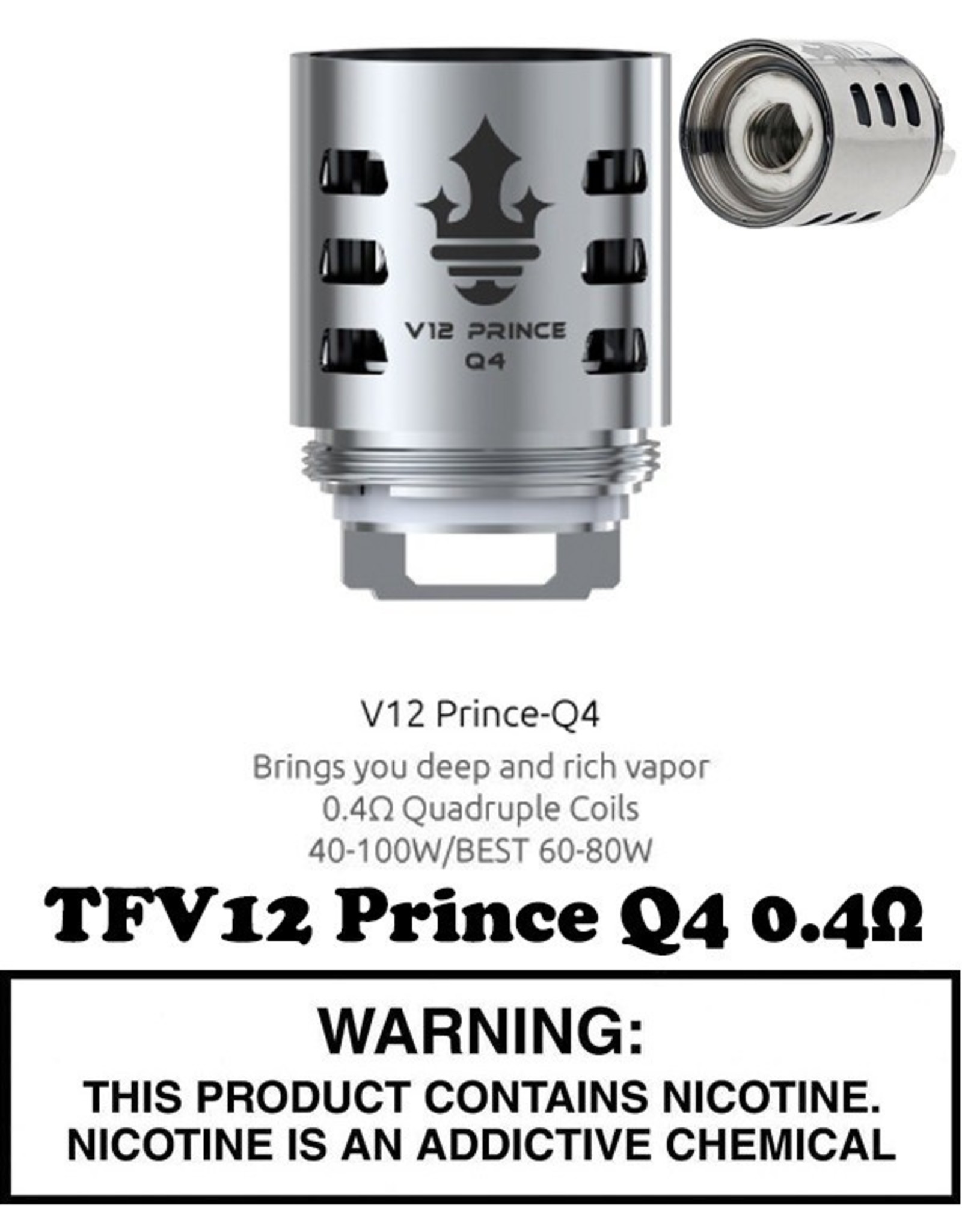 Smok SMOK TFV12 Prince Tank Replacement Coils - Pack of 3