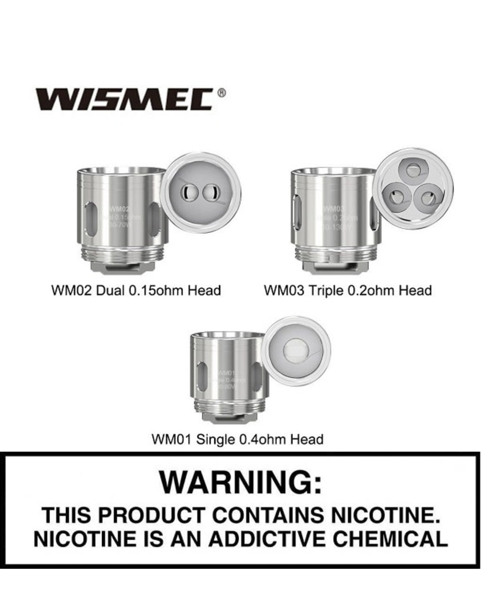 Wismec Wismec WM Gnome Replacement Coils Pack of 5