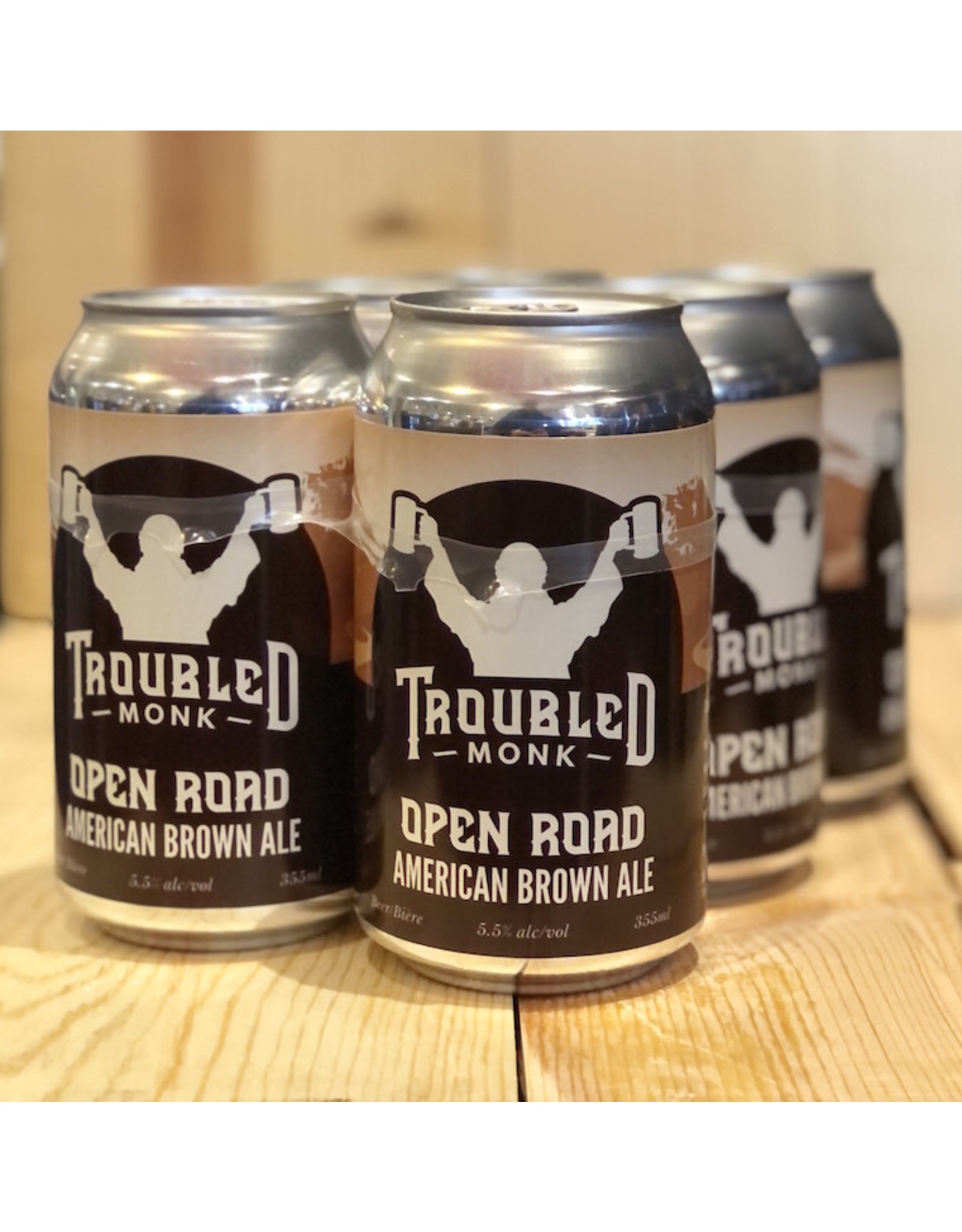 Beer Troubled Monk Open Road Brown Ale 6-cans