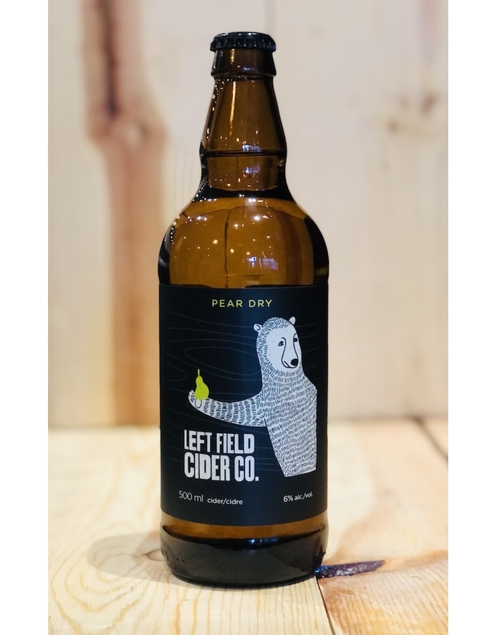 Beer Left Field Cider Pear Dry 500ml