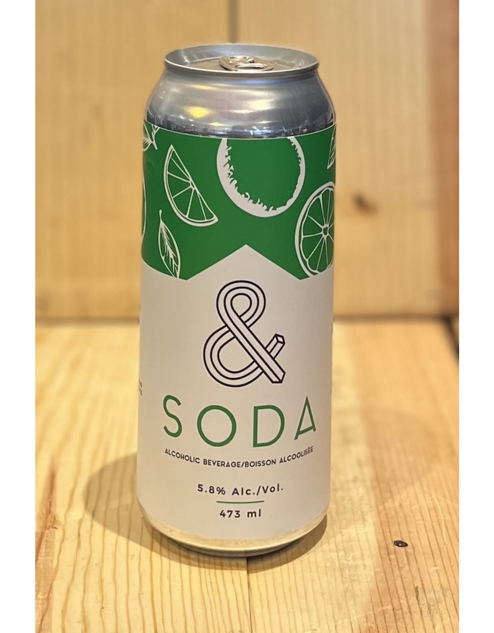 Beer 'And Soda' Vodka Lime 473ml