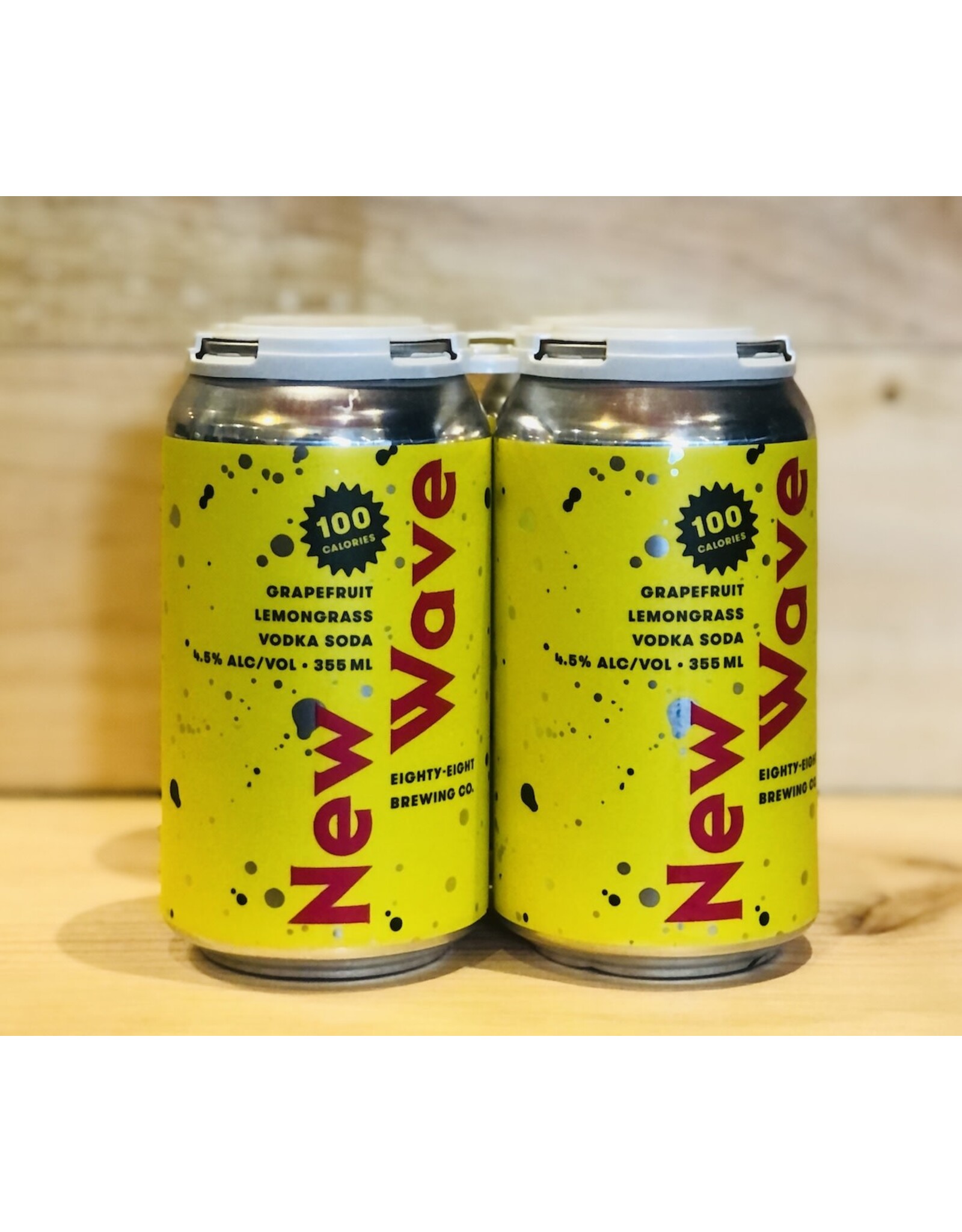 Beer 88 New Wave Grapefruit Lemongrass Vodka Soda 4-cans
