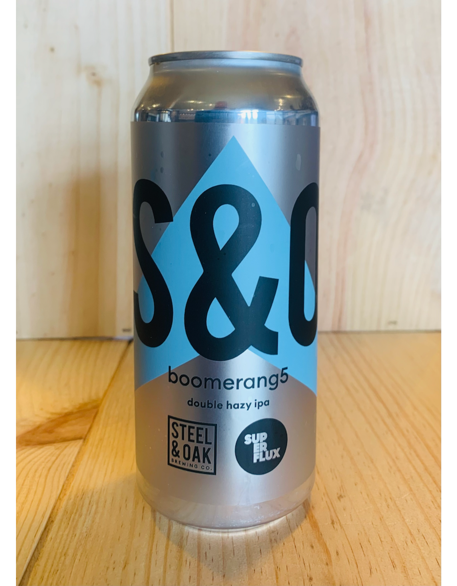 Beer Steel & Oak + Superflux Boomerang 5 Hazy IPA 473ml