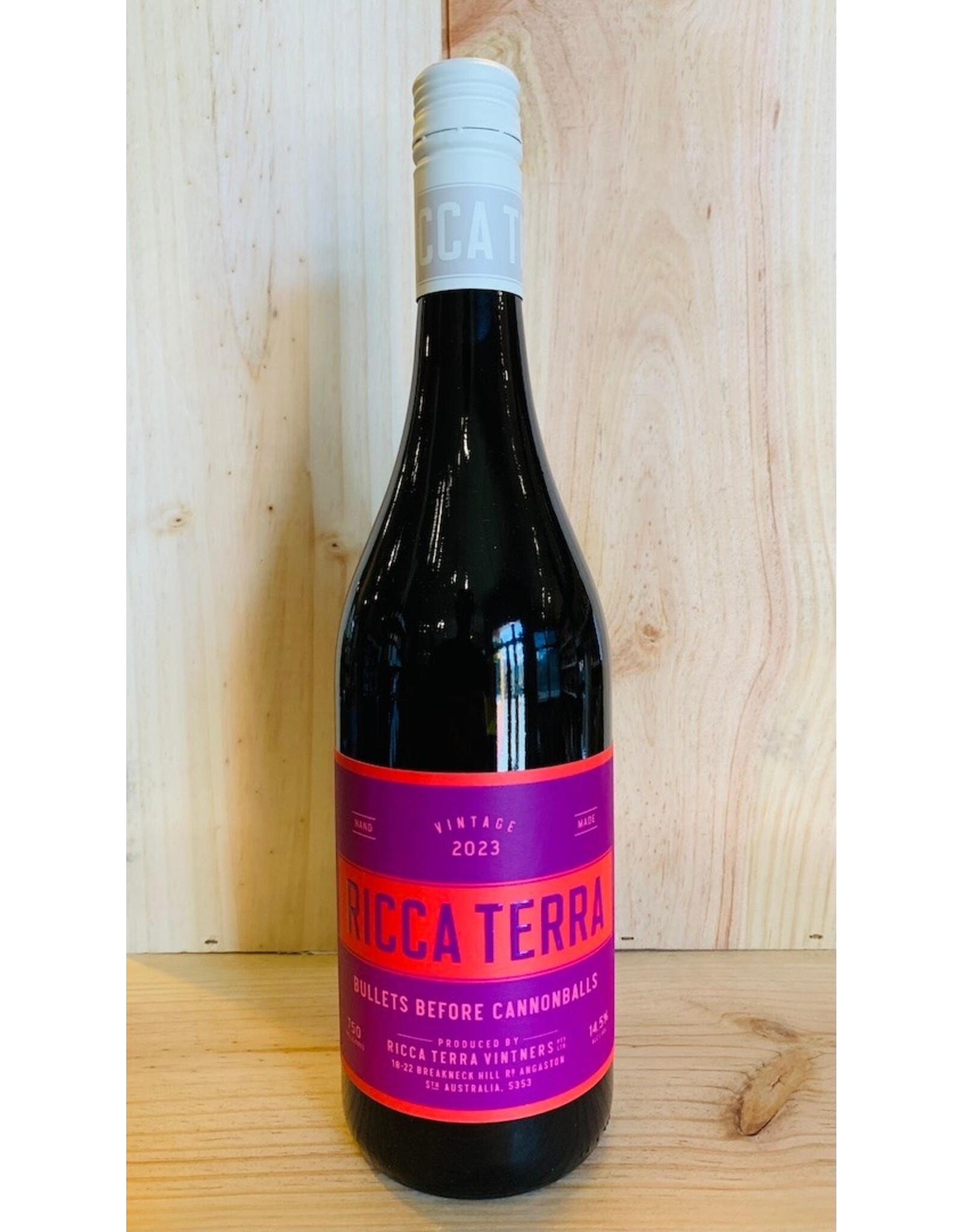 Wine Ricca Terra Bullets Before Cannonballs