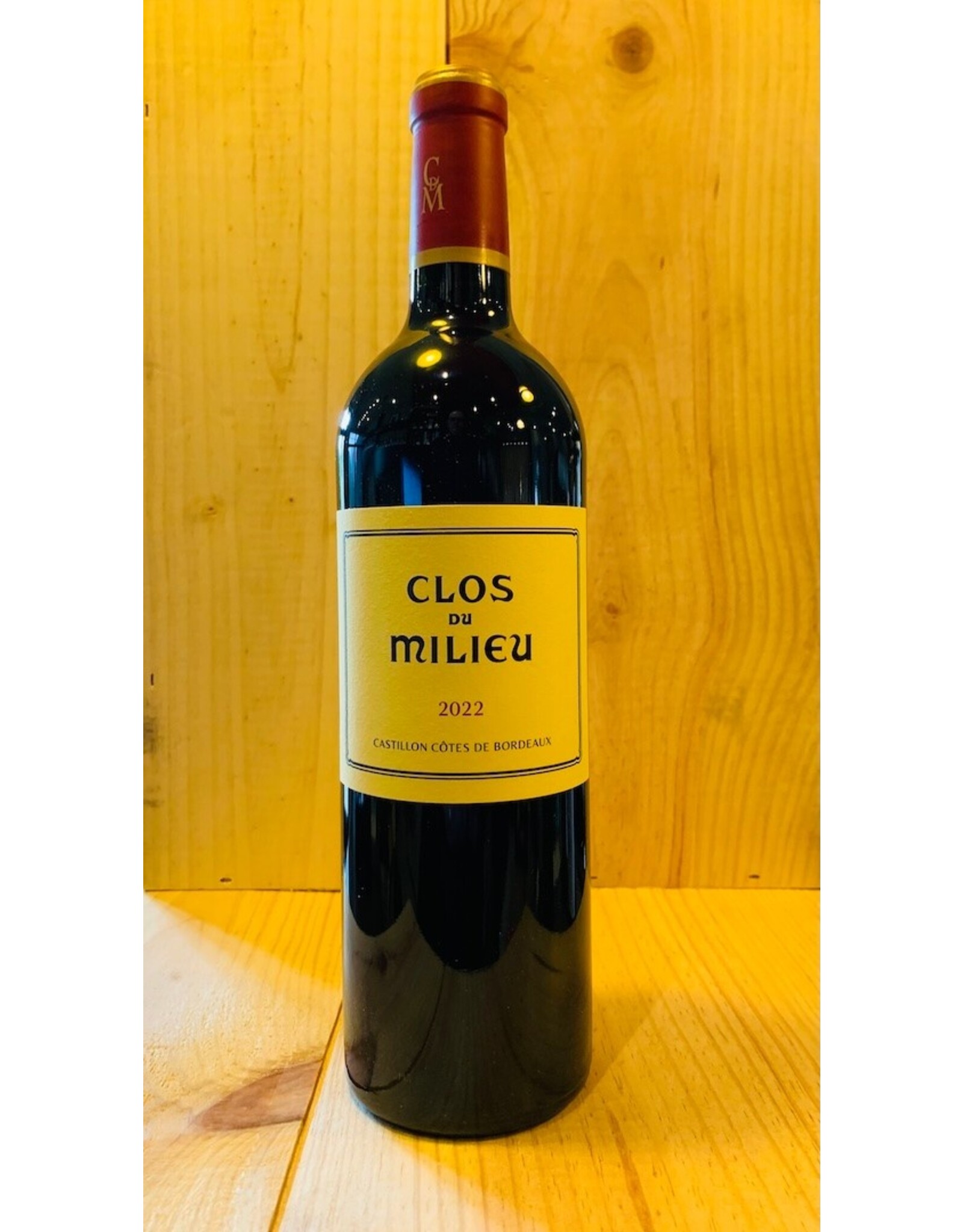 Wine Clos du Milieu Castillon Cotes De Bordeaux
