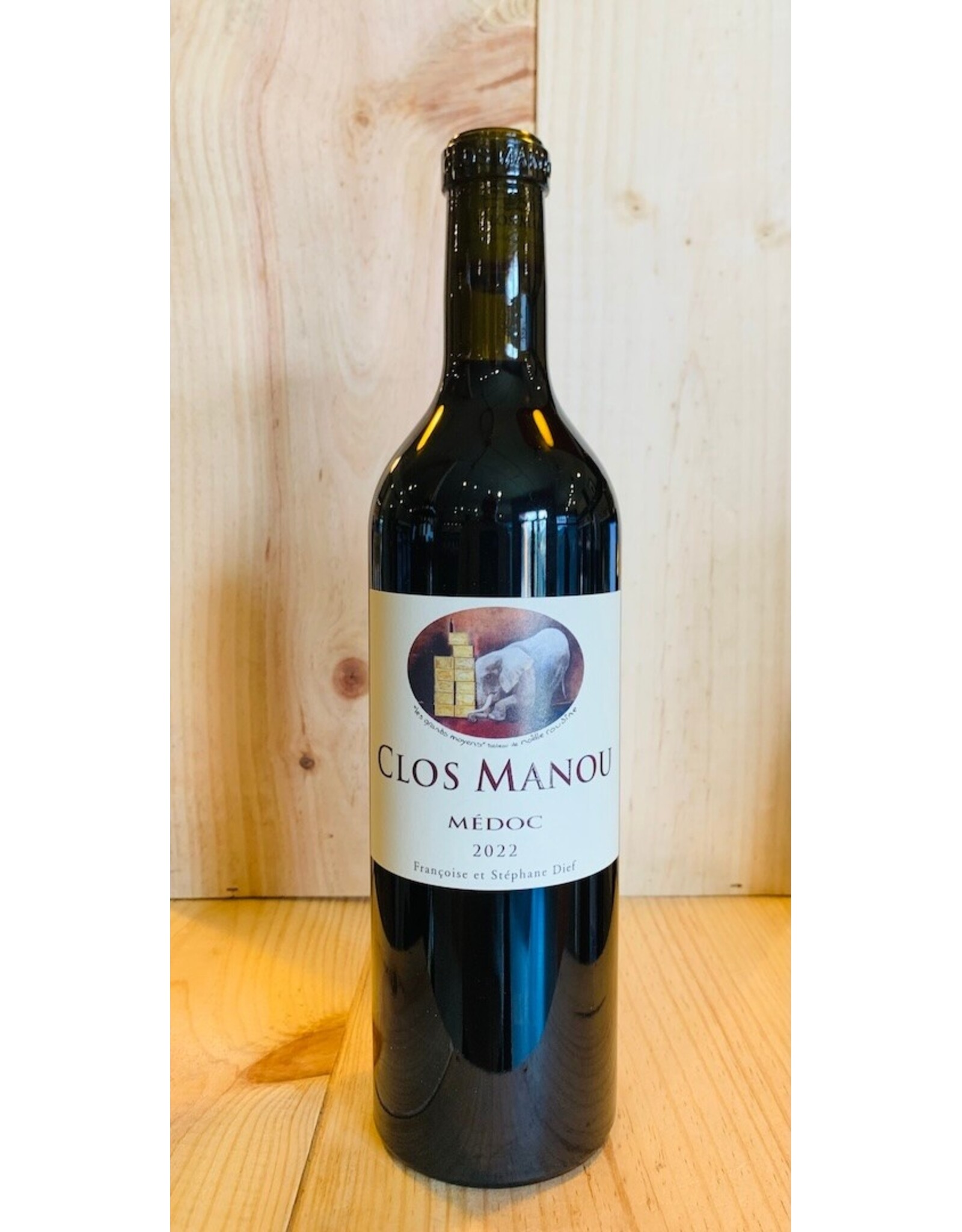 Wine Francoise et Stephane Dief 'Clos Manou' Medoc
