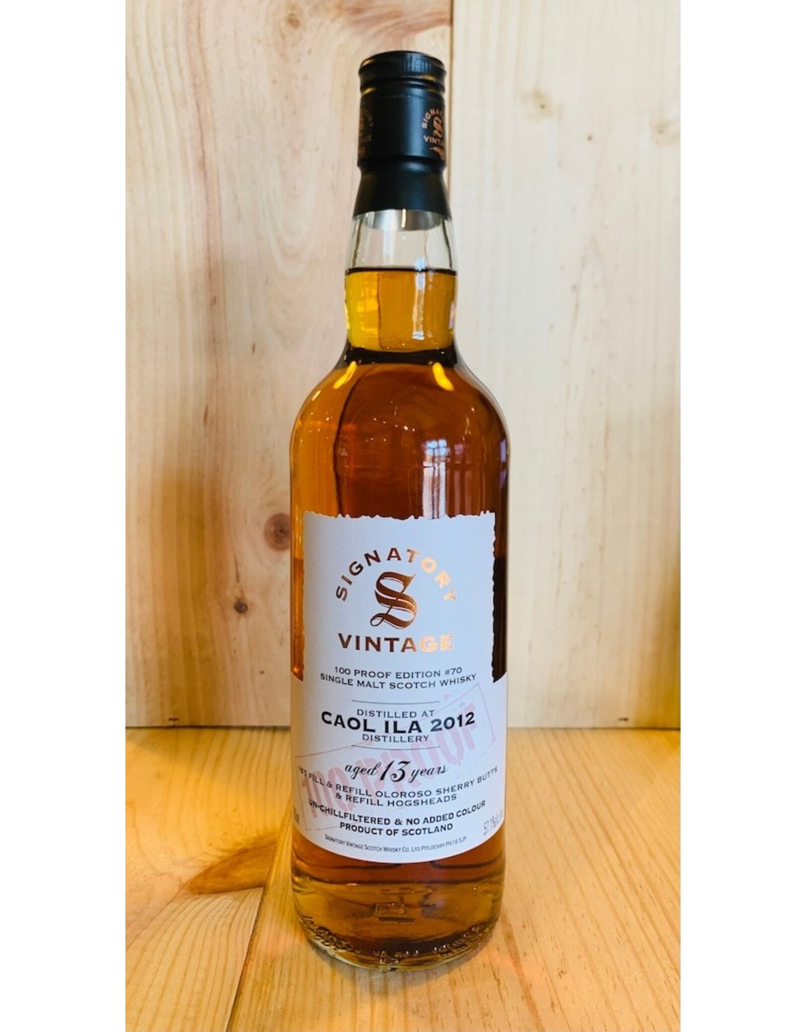 Spirits Signatory Caol ILa 2012 100 Proof Edition #70