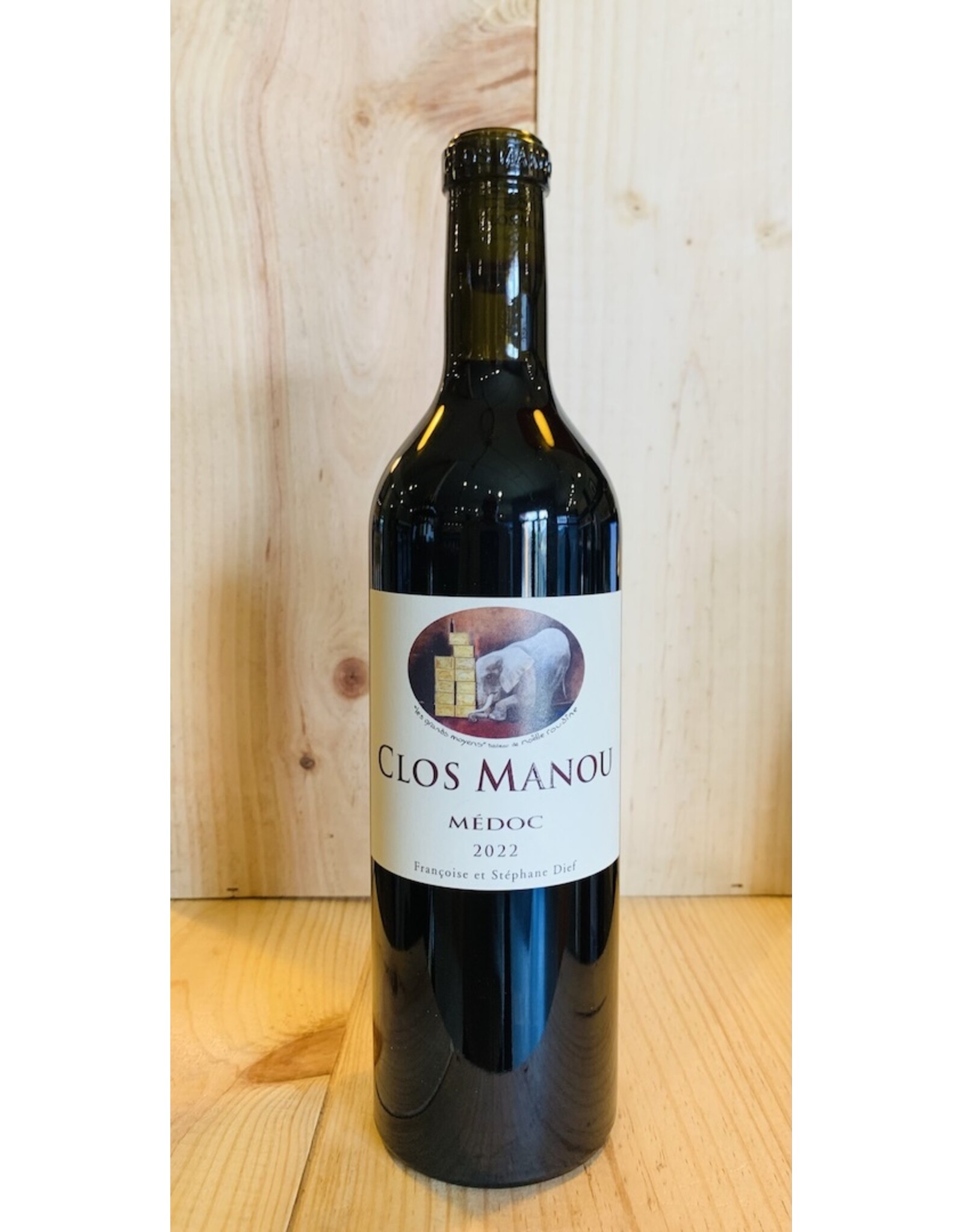 Wine Francoise et Stephane Dief 'Clos Manou' Medoc - NEW CSPC