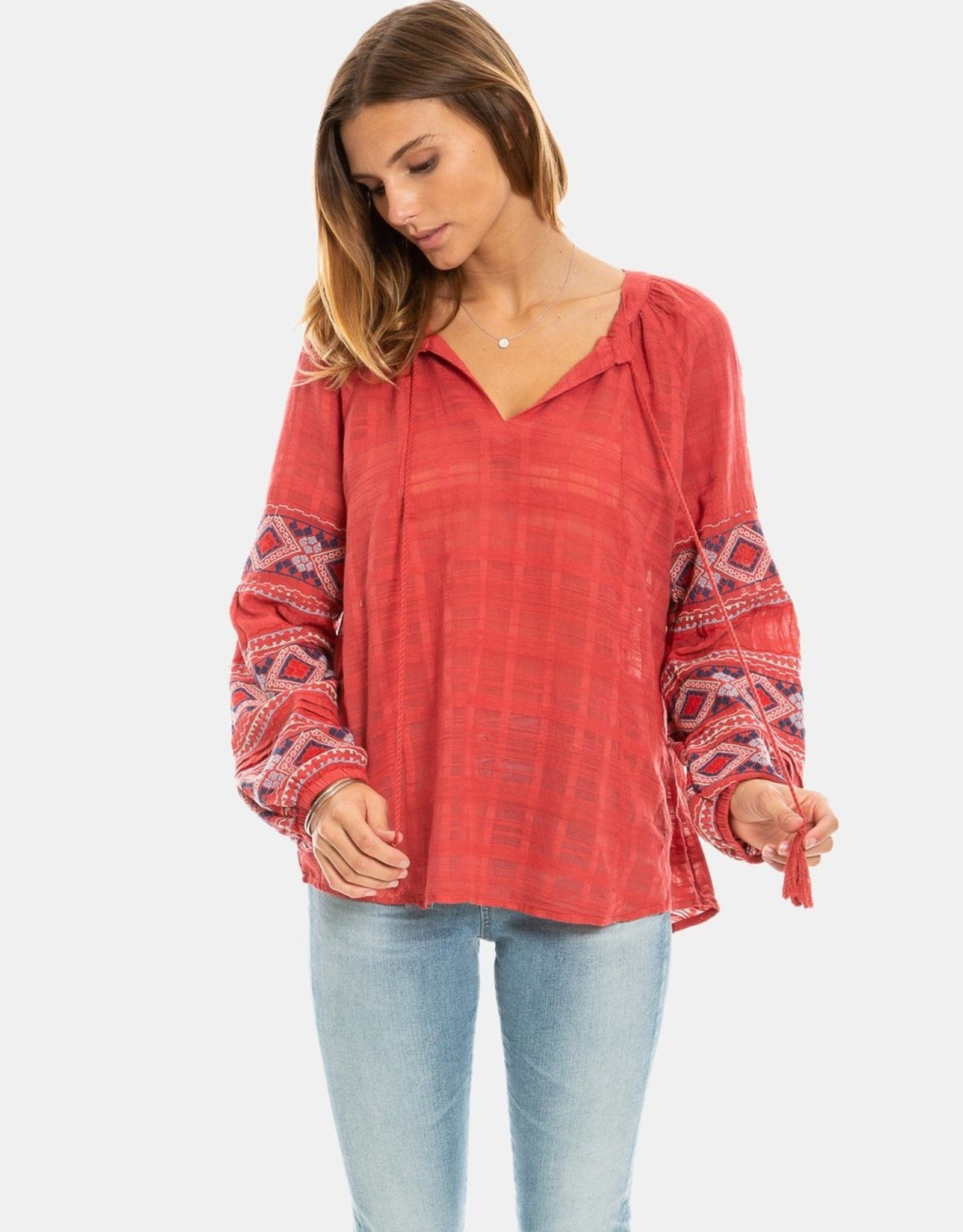 dylan tala embroidered tunic