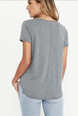 project social t wearever tee - v-neck tee w/ raw detail