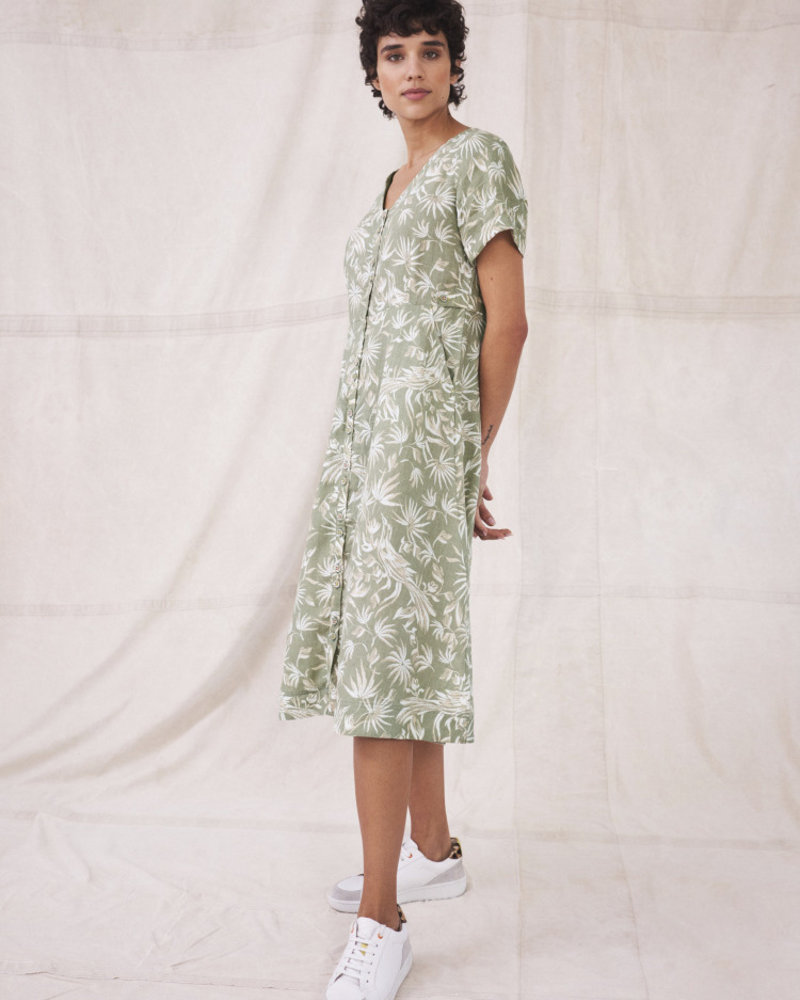 Ivy linen midi dress | White Stuff 