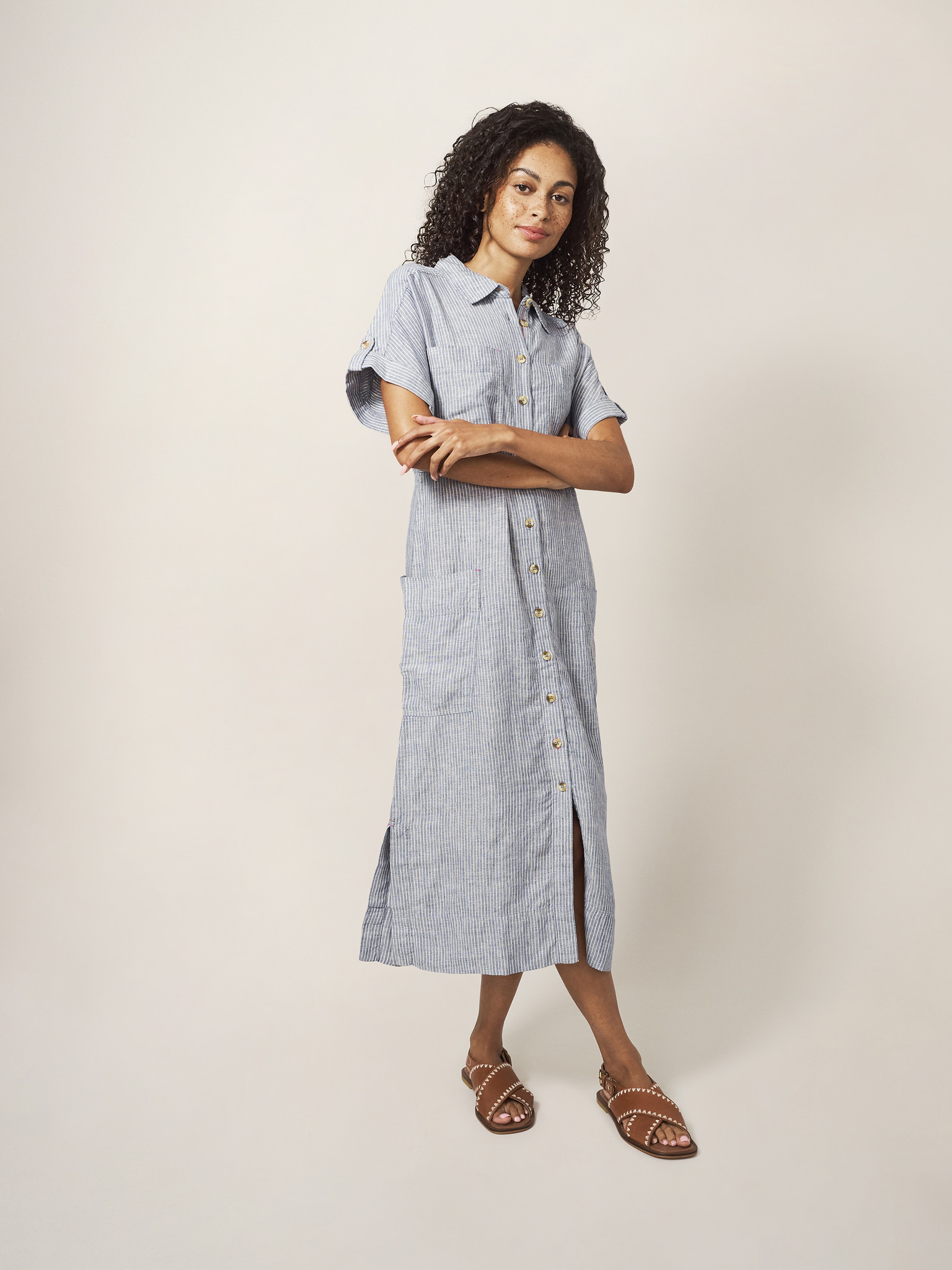 Reno linen shirt dress | WHITE STUFF FEMME | CANADA - Melanie X Boutiques