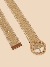 White Stuff Femme Raffia Woven Belt