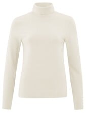 YAYA Turlteneck sweater with buttoned cuff