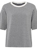 YAYA Jacquard knitted t-shirt