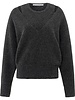 YAYA Deep v-neck sweater with top