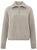 YAYA Boucle sweater with rib details