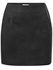 YAYA Fake nubuck leather mini skirt